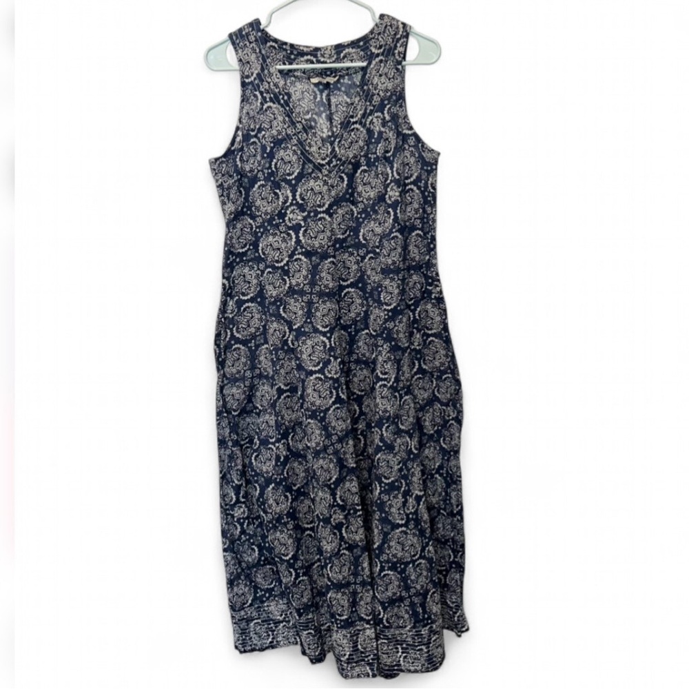 Coldwater Creek Paisley Maxi Dress Coastal Boho - Picture 3 of 12